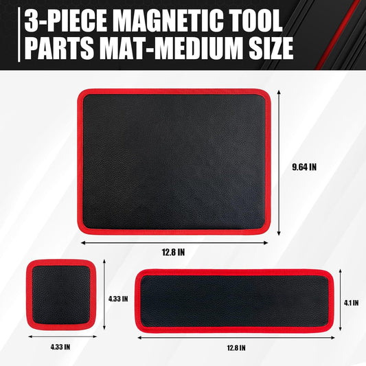 Magnetic Leather Tool Organizer Pad